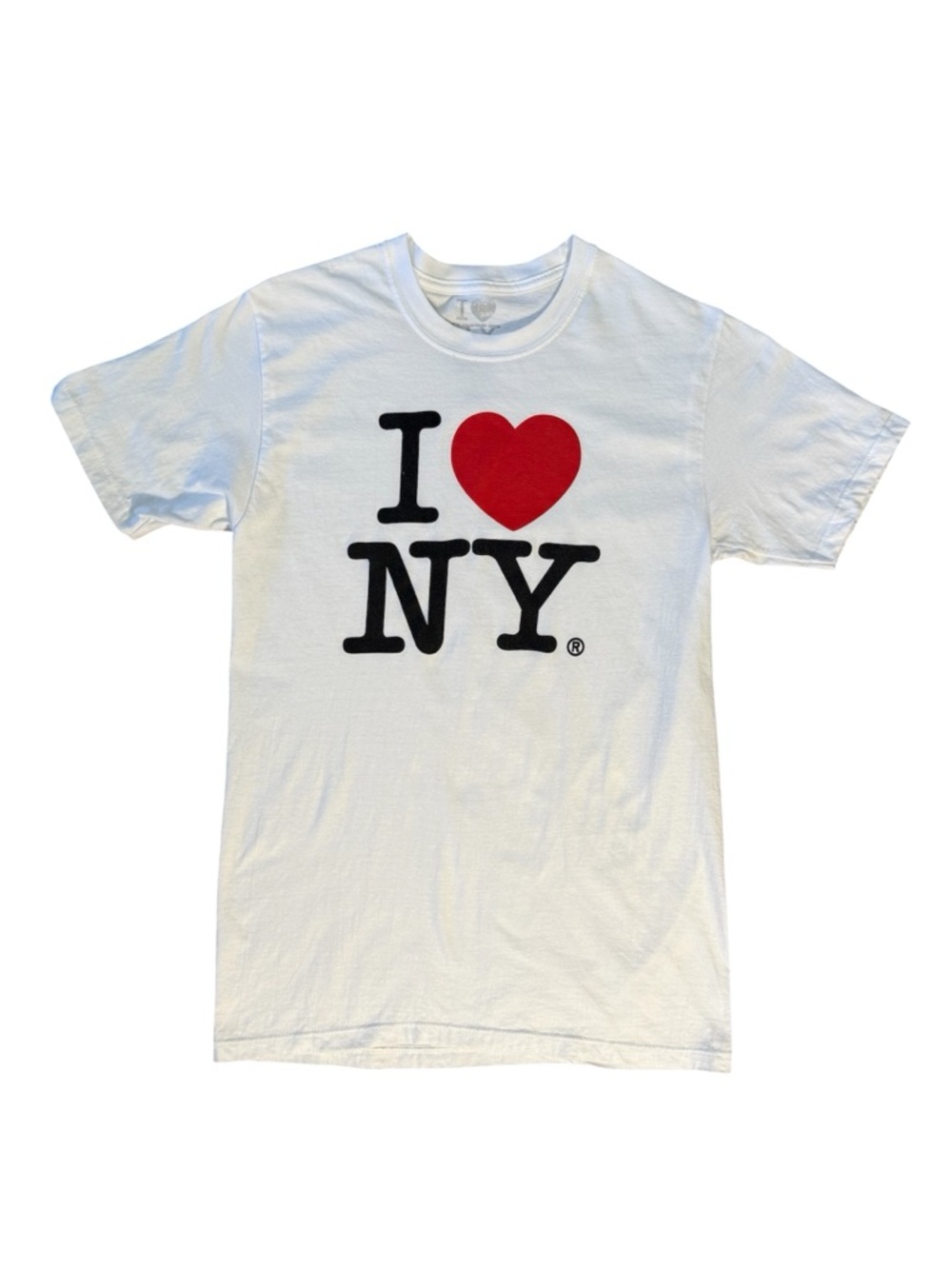 I LOVE NEW YORK Streetwear Short‎ Sleeve White T-Shirt Small Unisex - Picture 2 of 11